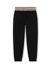 BOSS Black Logo Joggers With Stripe Waistband Detail - Image 2 of 2