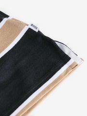 BOSS Black Chest Logo Stripe Long Sleeve Polo Shirt - Image 4 of 5