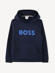 BOSS Blue Logo Hoodie - Image 1 of 2
