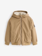 BOSS Natural Natural Sherap Fleece Coat - Image 2 of 2