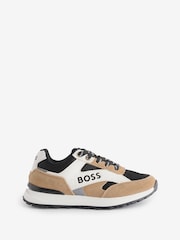 BOSS Black Contrast Detail Logo Trainers - Image 1 of 4