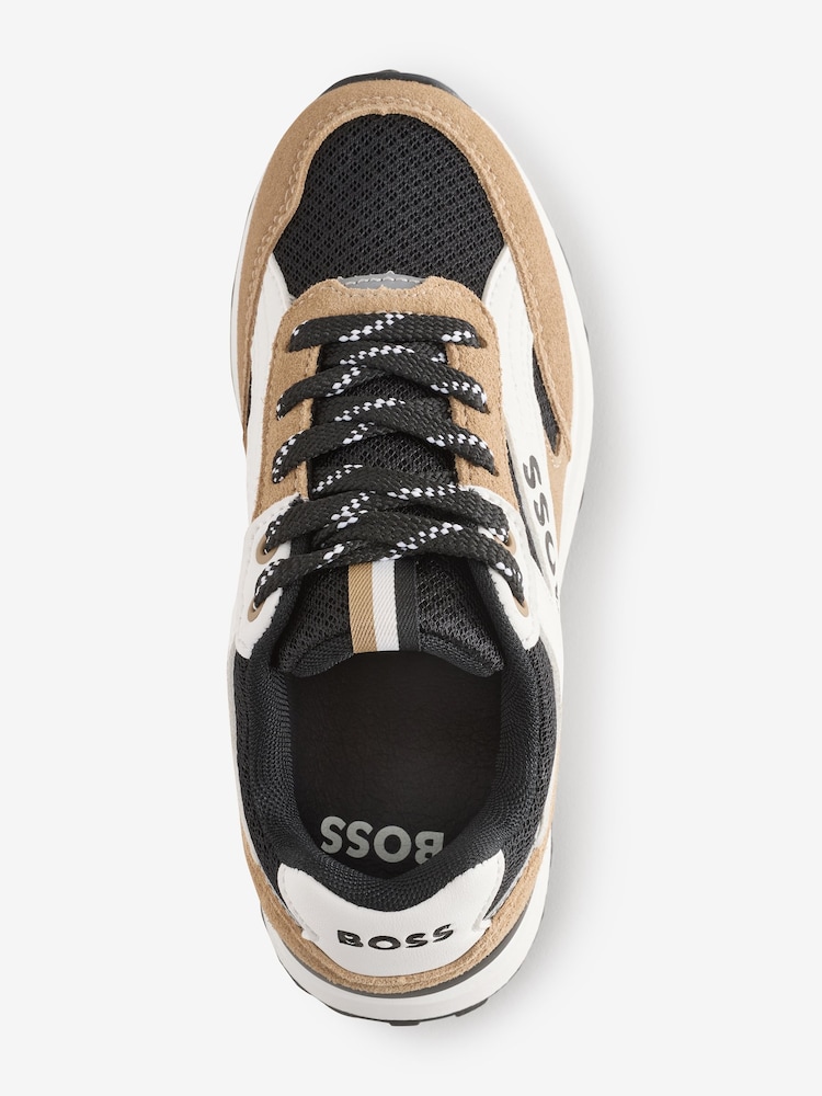 BOSS Black Contrast Detail Logo Trainers - Image 2 of 4