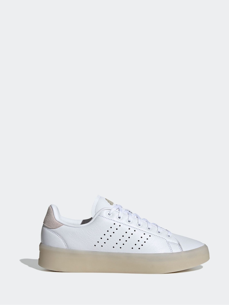 adidas White Advantage Disrupt Trainers - Image 1 of 10