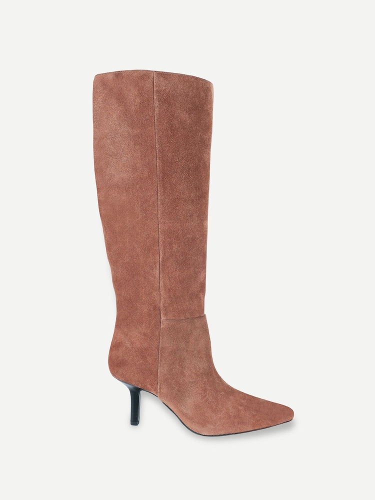 Off The Hook Rhea Suede Stiletto Heel Knee High Boots - 6суретінің 1 суреті Off The Hook Rhea Suede Stiletto Heel Knee High Boots - 6суретінің 1 суреті