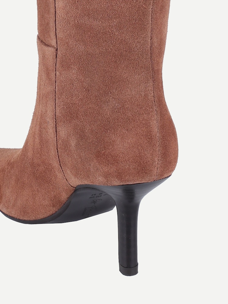 Off The Hook Rhea Suede Stiletto Heel Knee High Boots - 6суретінің 6 суреті Off The Hook Rhea Suede Stiletto Heel Knee High Boots - 6суретінің 6 суреті