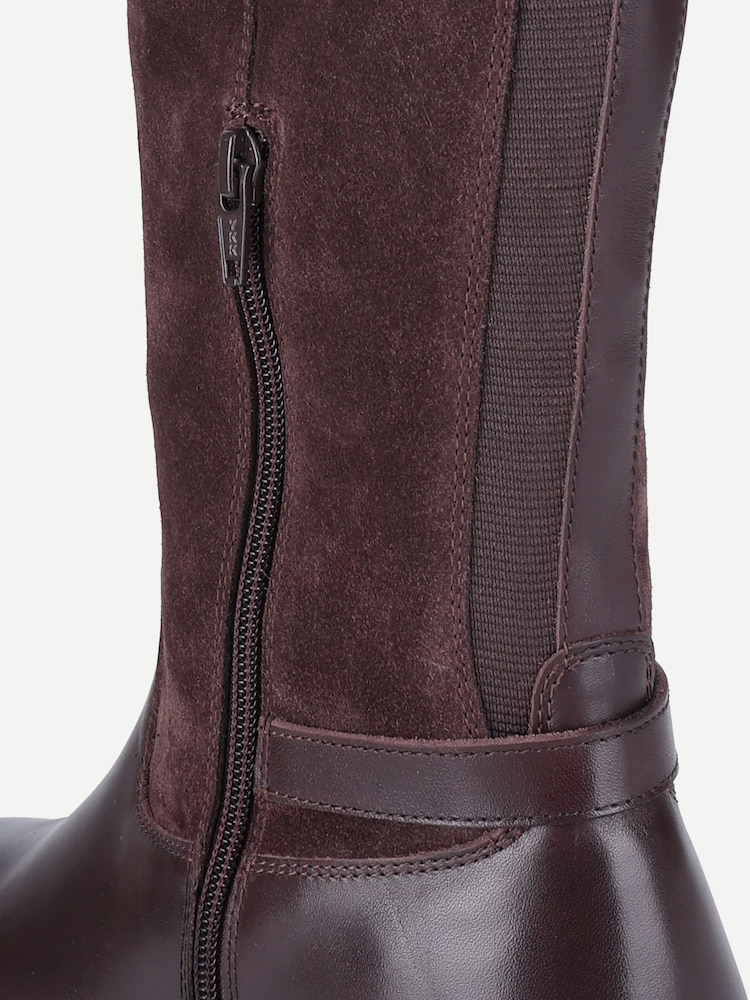 Off The Hook Brown Carnaby Suede Knee High Riding Boots - Image 6 of 6 Off The Hook Brown Carnaby Suede Knee High Riding Boots - Image 6 of 6