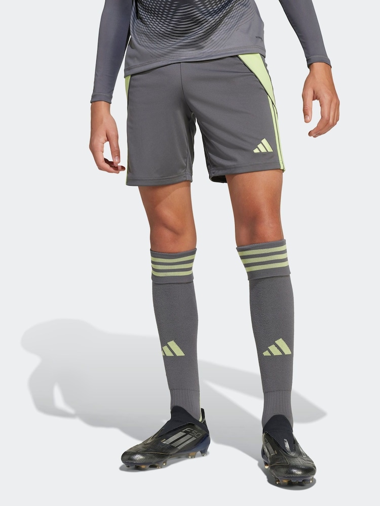 adidas Grey Tiro 24 Shorts - Image 1 of 6