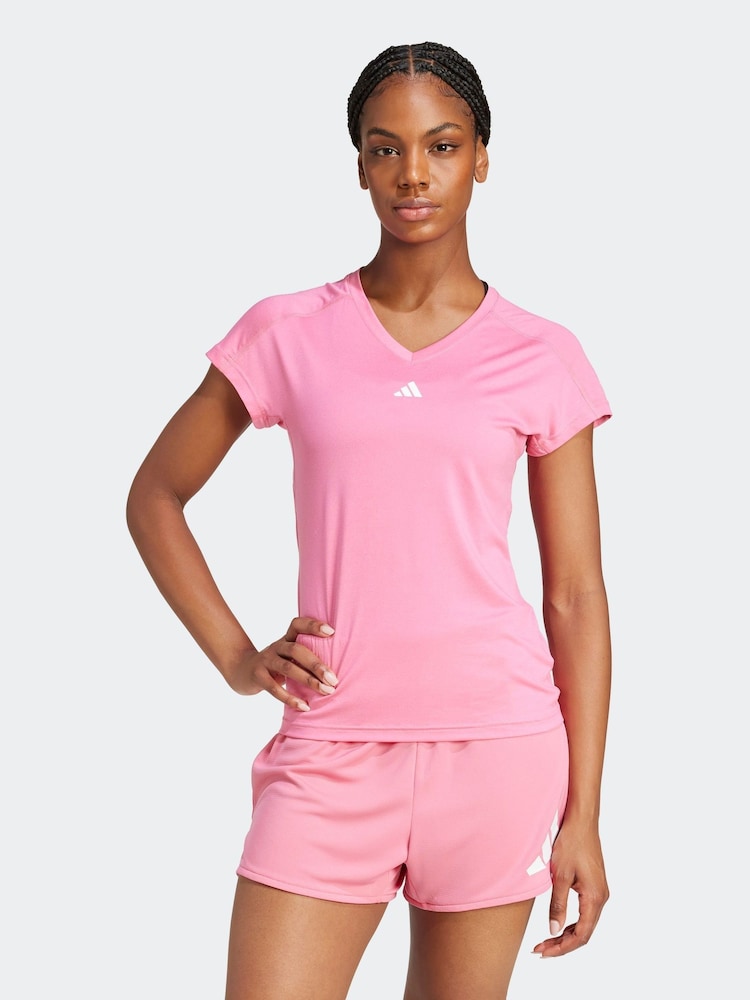 adidas Pink Essential Minimal T-Shirt - Image 1 of 6