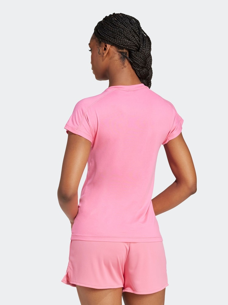 adidas Pink Essential Minimal T-Shirt - Image 2 of 6