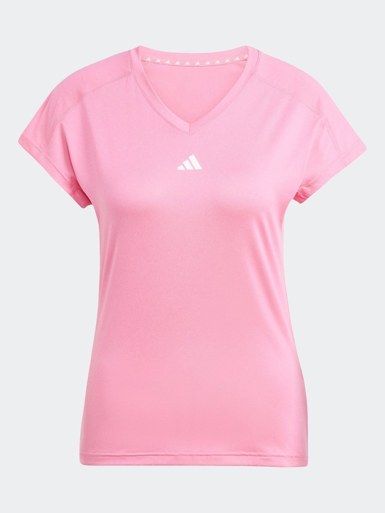 adidas Pink Essential Minimal T-Shirt - Image 6 of 6