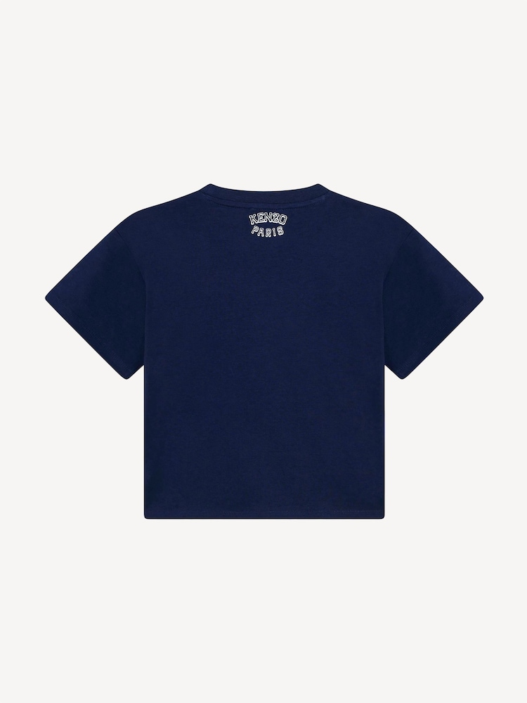 KENZO KIDS Varisty Tiger Logo Short Sleeve T-Shirt - Image 2 of 3