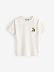 KENZO KIDS Cream Chest Logo Short Sleeve T-Shirt - Image 1 of 2