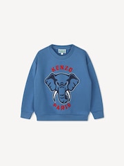 KENZO KIDS Elephant Logo Crew Neck Sweatshirt - Image 1 of 4