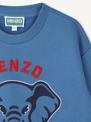 KENZO KIDS Elephant Logo Crew Neck Sweatshirt - Image 3 of 4