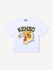 KENZO KIDS Varisty Tiger Logo Short Sleeve T-Shirt - Image 1 of 3