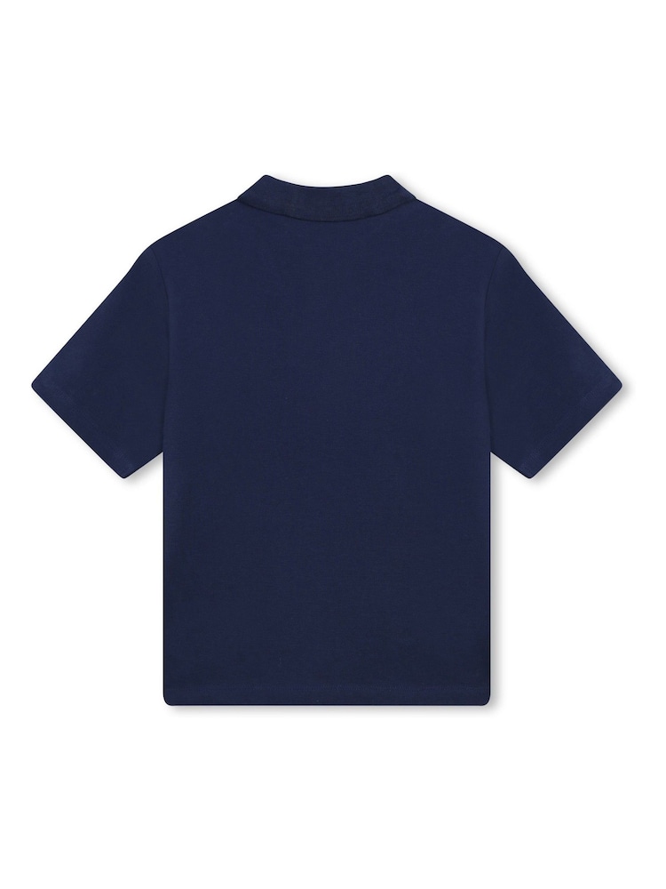 KENZO KIDS Chest Logo Short Sleeve Polo Shirt - Image 2 of 3 KENZO KIDS Chest Logo Short Sleeve Polo Shirt - Image 2 of 3