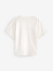 KENZO KIDS Cream Paris Logo Short Sleeved T-Shirt - Image 2 of 4
