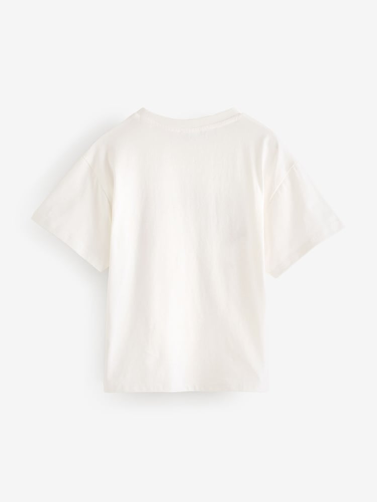 KENZO KIDS Cream Paris Logo Short Sleeved T-Shirt - Image 2 of 4