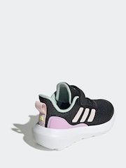 adidas Black Kids Fortarun 3 Trainers - Image 4 of 10