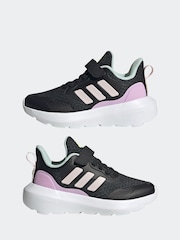 adidas Black Kids Fortarun 3 Trainers - Image 6 of 10