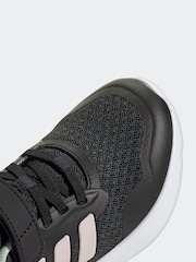 adidas Black Kids Fortarun 3 Trainers - Image 9 of 10