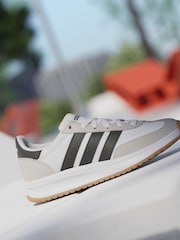 adidas White/Black Run 70s 2.0 Trainers - Image 1 of 17