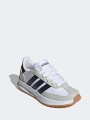 adidas White/Black Run 70s 2.0 Trainers - Image 10 of 17