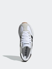 adidas White/Black Run 70s 2.0 Trainers - Image 14 of 17