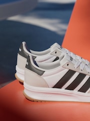 adidas White/Black Run 70s 2.0 Trainers - Image 7 of 17