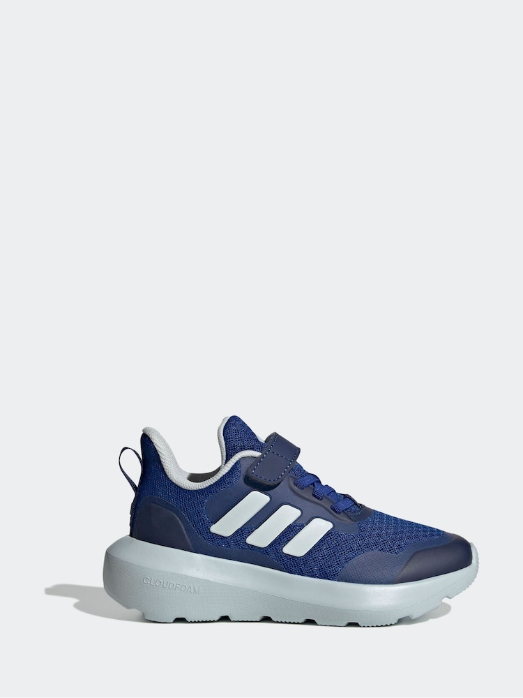 adidas Blue Kids Fortarun 3 Trainers - Image 1 of 10