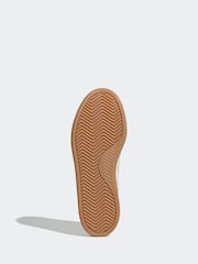 adidas White Off Advantage Trainers - Image 6 of 9
