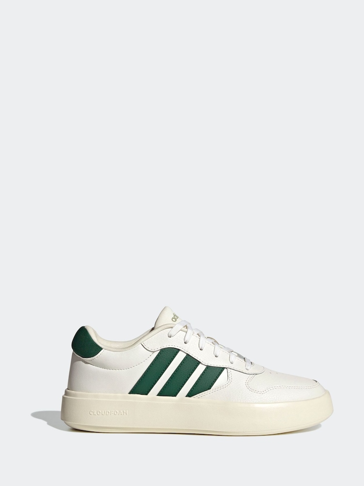 adidas White Litecourt Trainers - Image 1 of 8