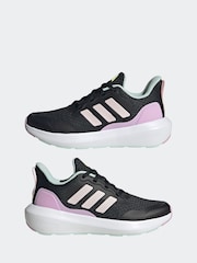 adidas Black Dark Kids Fortarun 3.0 Trainers - Image 5 of 9