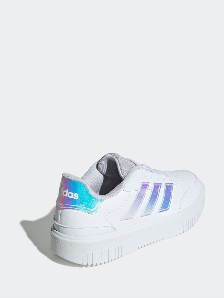 adidas White Courtblock Bold Shoes - Image 4 of 10