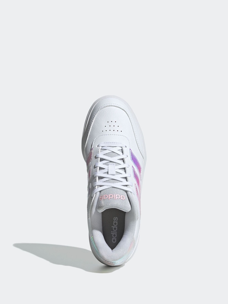 adidas White Courtblock Bold Shoes - Image 7 of 10