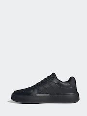 adidas Black Litecourt Trainers - Image 2 of 8
