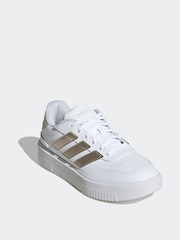 adidas White Courtblock Bold Shoes - Image 2 of 9