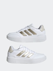 adidas White Courtblock Bold Shoes - Image 5 of 9