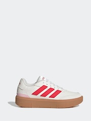 adidas White Courtblock Bold Shoes - Image 1 of 9