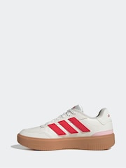 adidas White Courtblock Bold Shoes - Image 2 of 9