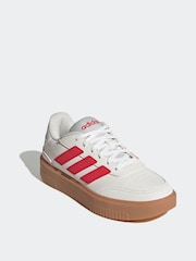adidas White Courtblock Bold Shoes - Image 3 of 9