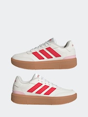 adidas White Courtblock Bold Shoes - Image 5 of 9