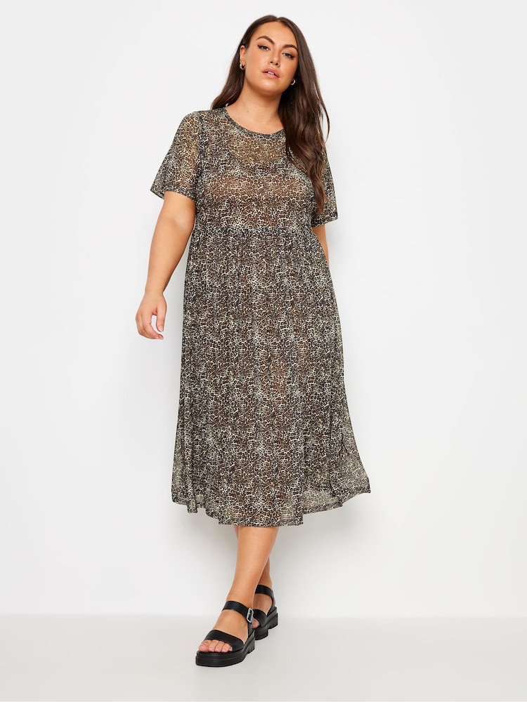 Yours Curve Throw On Mesh Layer Dress - Bild 1 von 5 Yours Curve Throw On Mesh Layer Dress - Bild 1 von 5