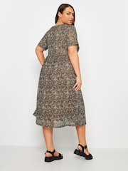 Yours Curve Throw On Mesh Layer Dress - Bild 3 von 5