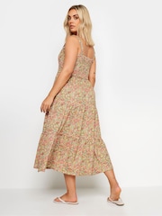 Yours Curve Pink Ditsy Floral Shir Midi Dress - Image 3 of 5