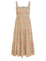 Yours Curve Pink Ditsy Floral Shir Midi Dress - Image 5 of 5
