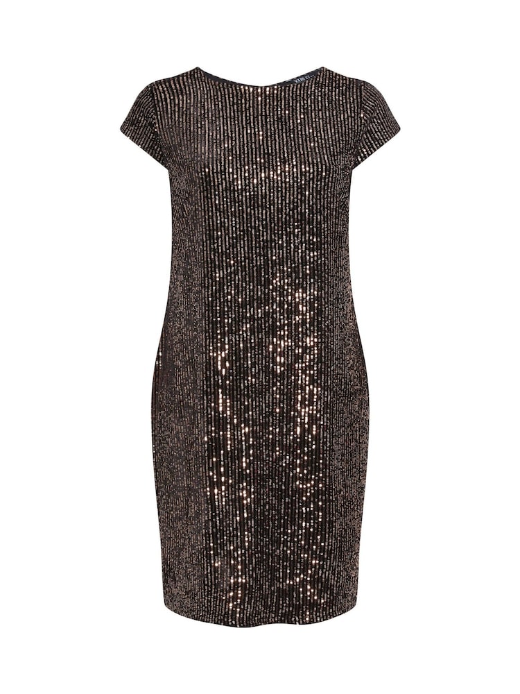 Schwarz - Yours Curve Midi-Kleid aus Samt mit Paillettenverzierung - Bild 6 von 6 Schwarz - Yours Curve Midi-Kleid aus Samt mit Paillettenverzierung - Bild 6 von 6