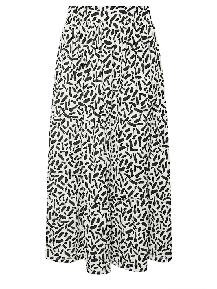 Weiß - Yours Curve Paisley Print Textured Maxi Skirt - Bild 5 von 5 Weiß - Yours Curve Paisley Print Textured Maxi Skirt - Bild 5 von 5