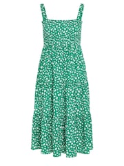 Yours Curve Green Ditsy Floral Shir Midi Dress - Image 5 of 5
