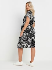 Yours Curve Black Leopard Print Dress - Image 3 of 5